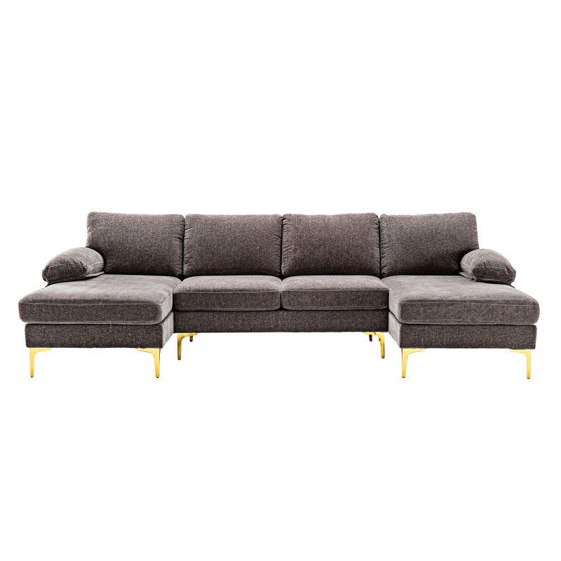 Canapé modulaire Hartsel, Polyester gris