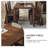 Solid Wood Elm Wood brown Dining Table-108051584