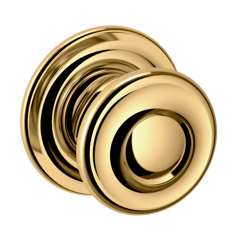 4902 Knob Back Plate, Polished Brass