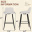 Tabouret de comptoir rembourré avec structure en métal-887964099-887964102