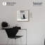 Décoration murale glamour Catwalk et Cat II Shadowbox par Notoriart, cadre blond, 16 x 16-577430371-577430383