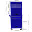 Armoire bleue à 6 boîtes en métal - Détachable avec 4, capacité de charge de 100 kg pour les roues à outils du atelier, réparation-1485006376