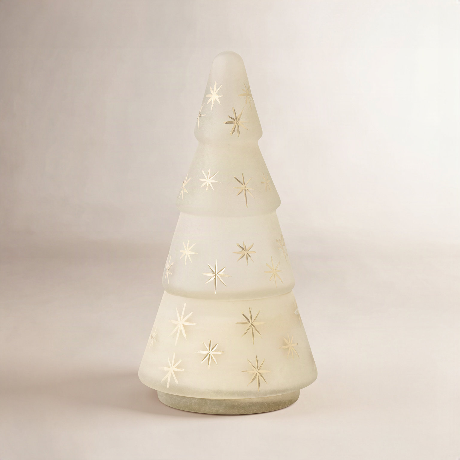Balsam & Cedar Glass Candle, Ivory
