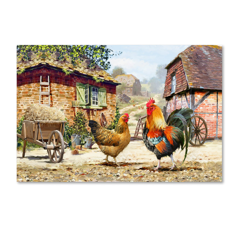 «French Cockerel» par Armand, impression sur toile, H 16 po x l 24 po x P 2 po