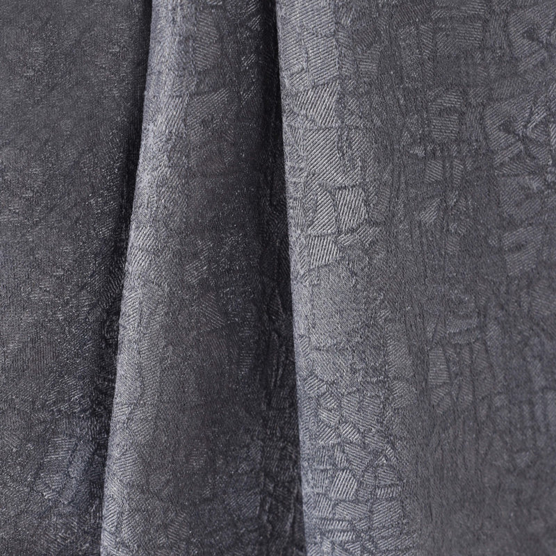 Kinlaw Textured Thermal Polyester Light Filtering Room Darkening Curtain Pair, Midnight Blue, 42" W x 63" L