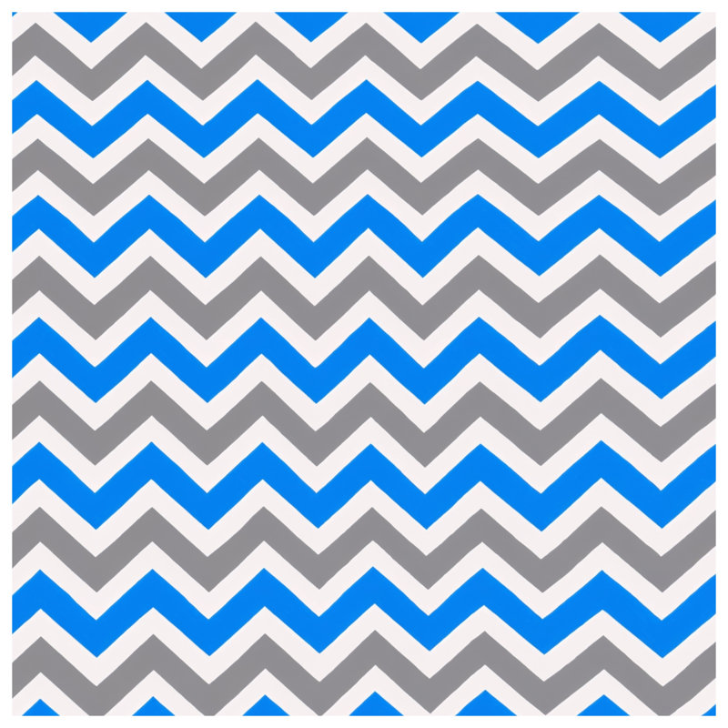 Blue Gray Chevron Comforter, Queen