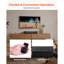 Barre de son pour téléviseur intelligent, canal 2.0, haut-parleurs de téléviseur à barre de son compacte de 17 pouces pour projecteur, connexion AUX Bluetooth, télécommande, installation facile, système de son ambiophonique de 80 W pour cinéma maison