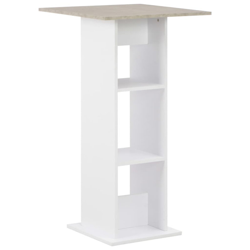 Boxvale Dining Table, Concrete, White