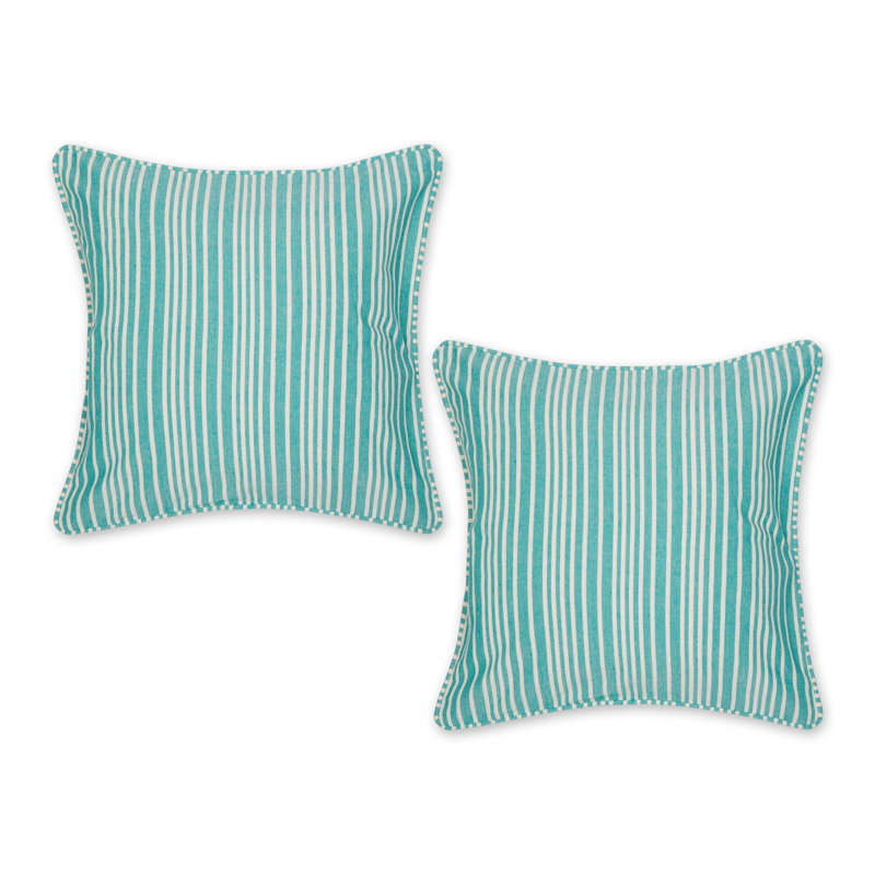 Housse de coussin carrée, Vert bijou