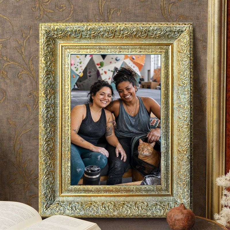 Cadre photo indémodable de 11 po x 14 po or antique 1PC avec tablettes, Or antique, 1, L 11 po x H 14 po