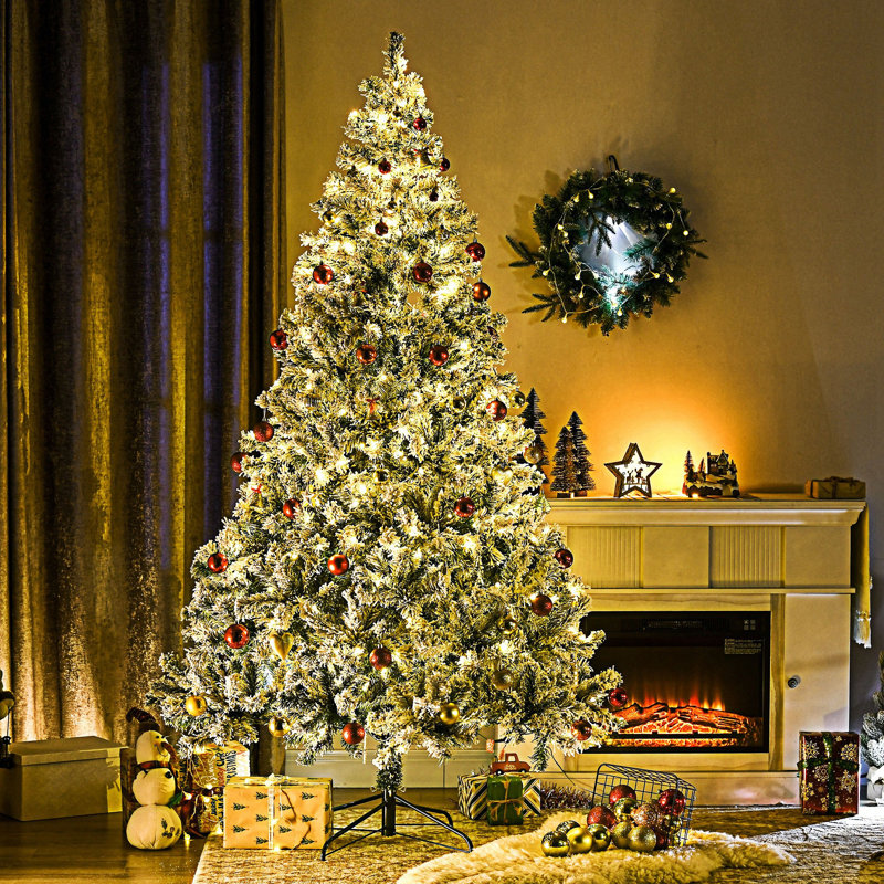 Prelit Artificial Christmas Tree, 7.4'