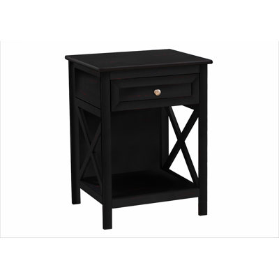 Accent Table, End, Side Table, 2 Tier, Bedroom, Nightstand, Storage Drawer