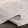 Amora Oriental Pink/White Area Rug