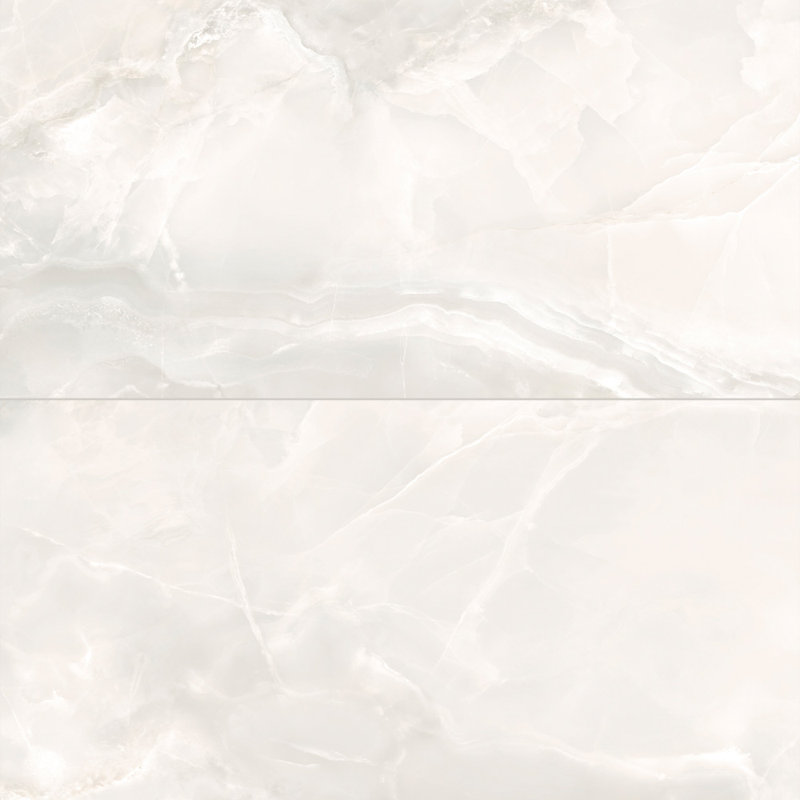 Selena Cross Cut Onyx 12X24 Crystal, White