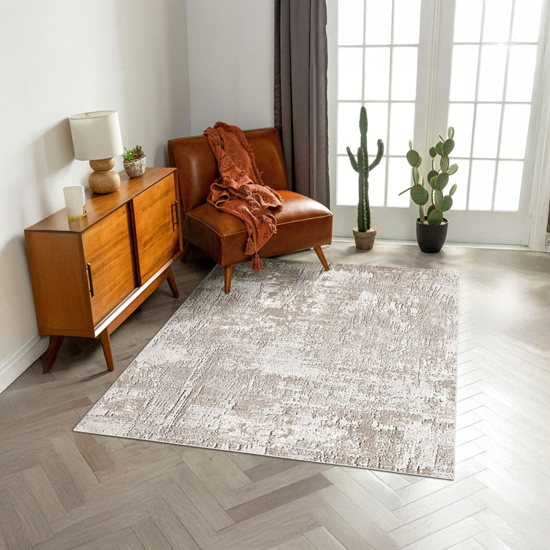 Tapis écologique, 100% polyester, 4,7 x 5,9 pi | 650 g / m², antibactérien, points antidérapants en PVC dessous | Lavable à la machine, impression numérique | Parfait pour le salon, la chambre à coucher et les aires de jeux