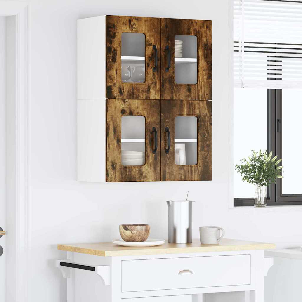 Vidaxl Kitchen Wall Cabinet With Shelf 2 Pcs White 60 X 31 X 40 Cm