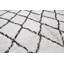 Tapis blanc ivoire / brun foncé 6 pi 4 po x 12 pi 6 po One-of-a-Kind