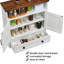 Armoire à pharmacie murale avec tablettes réglables, portes de grange doubles et tiroir amovible - Armoire de rangement rustique pour salle de bain, salle de bain, cuisine, couloir-1152963128