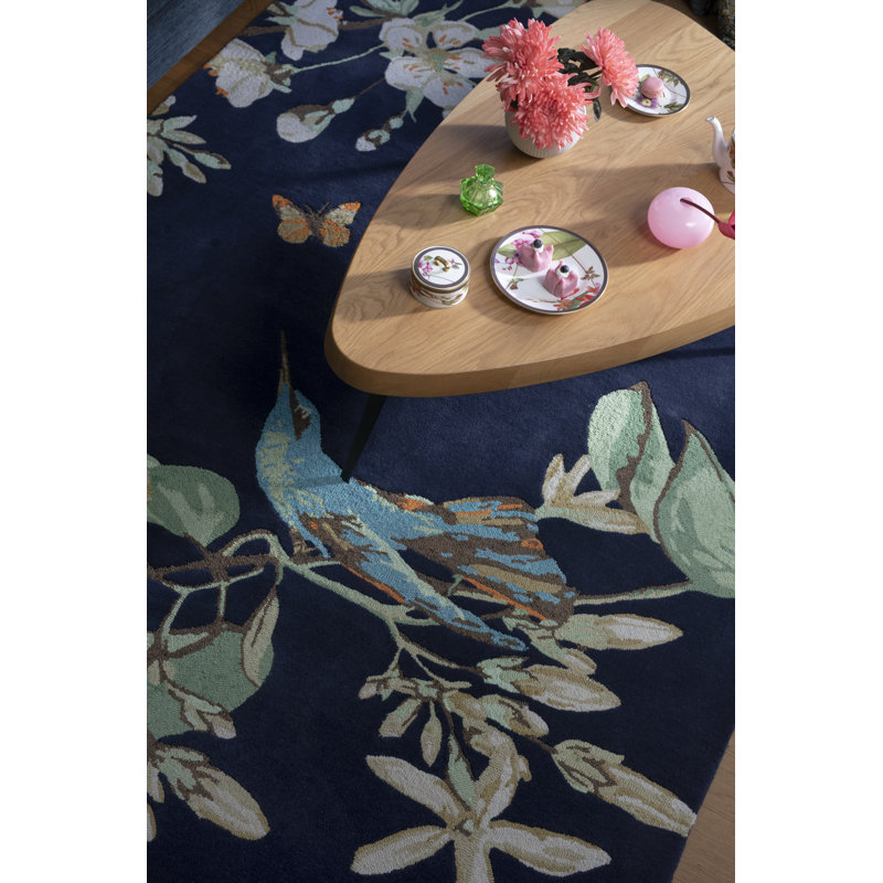 Floral Area Rug, Rectangle 5'7" x 7'10"