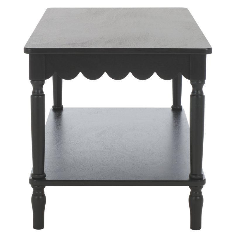 Haven Rectangular Coffee Table, Matte Black
