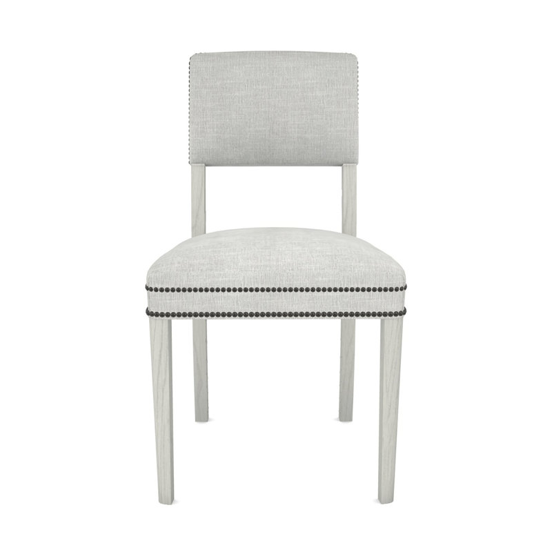 Newton By Michael Weiss Upholstered Dining Chair, Polyester Blend Tarbee Dove, Casa Blanca