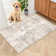 Elroy Modern Abstract Machine Washable Area Rug with Non-Slip Rubber Backing