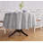 Amalfi Stripe - 100% Pure Linen Round Tablecloth-1661796253-1661796254