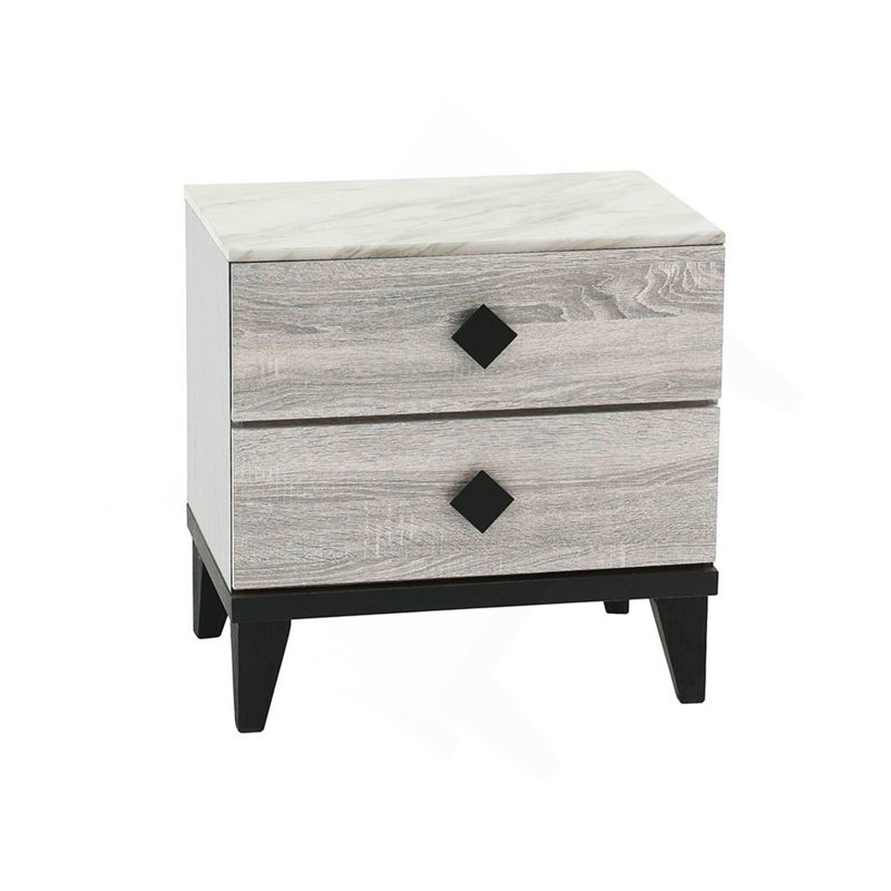 NIGHTSTAND In Cream Oak (Rustic Accents)