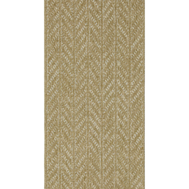 Indoor/Outdoor Area Rug, Natural/White, Rectangle 7'10" x 10'3"
