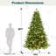 Arbre de Noël artificiel vert pré-éclairé-471912590