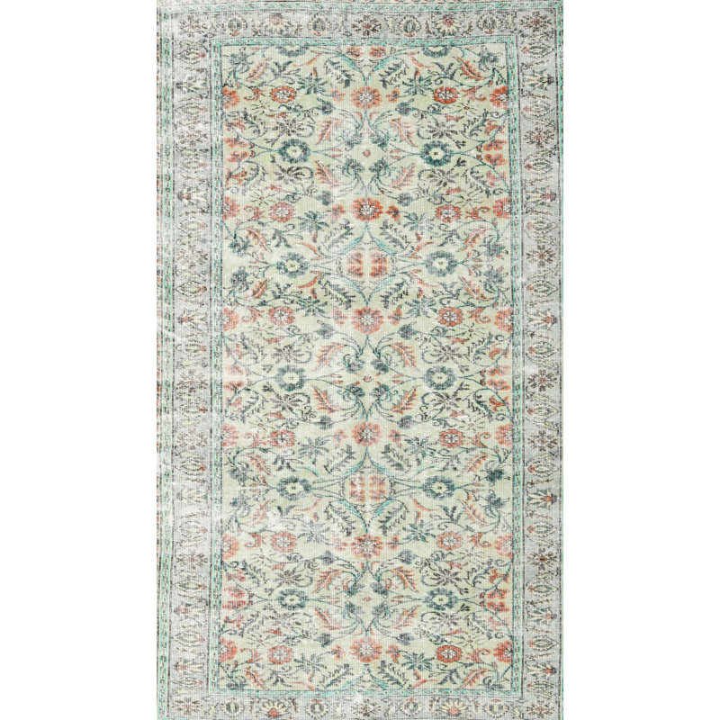 Tapis vert en laine Katy, Rectangle 6 pi x 9 pi