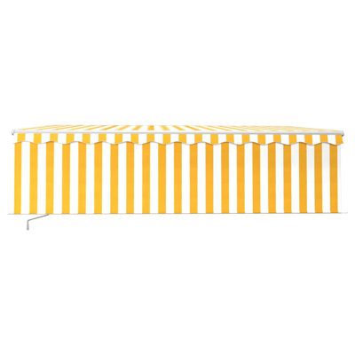 Dakota Fields 500cm W x 300cm D Fabric Cover Retractable Patio Awning