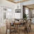 6 - Light Dimmable Caged Drum Chandelier