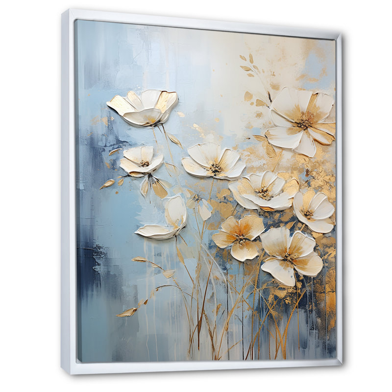 " Wildflowers Botanical Beauty IV ", White Floater Framed, 32" H x 24" W x 1" D