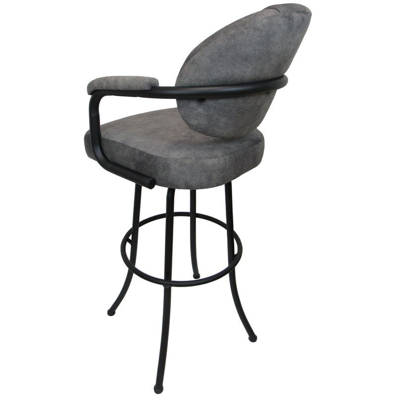 Mateea Swivel Upholstered Counter Stool, Bar Stool (30" Seat Height)