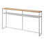  Yamazaki Home Tower Long Console Table For Entryway Or Hallways, Narrow Behind Sofa Table With Wooden Top And Metal Shelf - Shelf, 26" - Steel-99182030