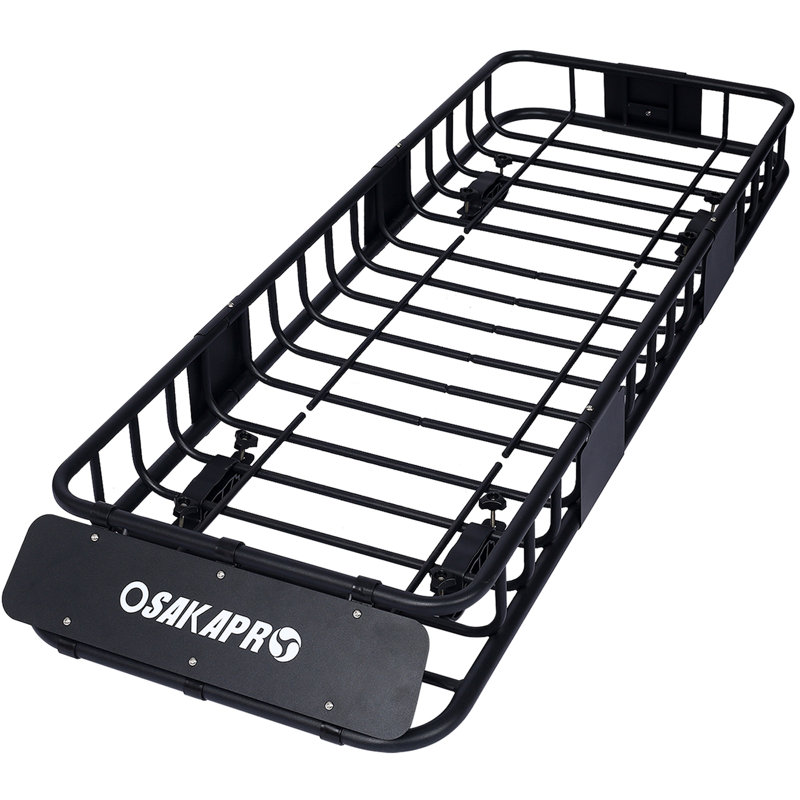 Barre de toit de toit pour porte-bagages sur toit, support supérieur 64 po