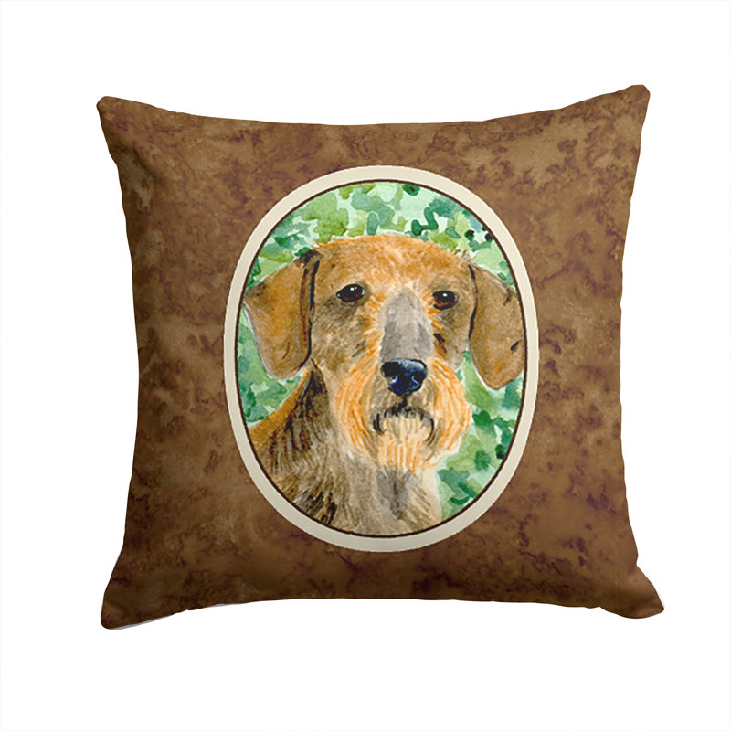Coussin intérieur/extérieur brun teckel