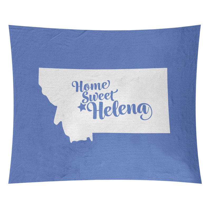Tapisserie Helena Montana, H 27,5 po x l 37,5 po, Bleu