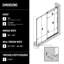 Elan 56-60" W x 76" H Sliding Frameless Shower Door with 3/8" Clear Glass-738997652