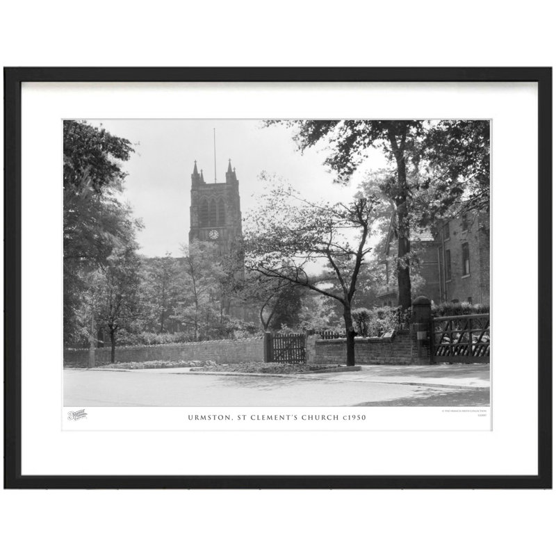 Urmston, St Clement's Church C1950 by Francis Frith - Single Picture Frame Print, 60cm H x 80cm W x 2.3cm D