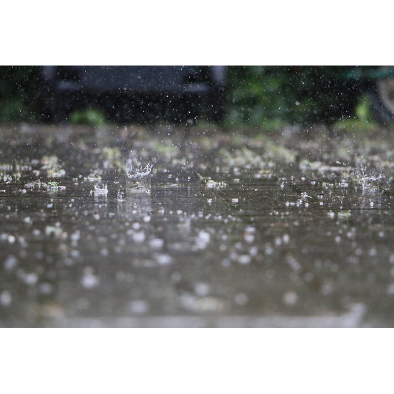 Splashing Rain On Street by BiancaGrueneberg - Wrapped Canvas Print, 20cm H x 30cm W x 3.8cm D