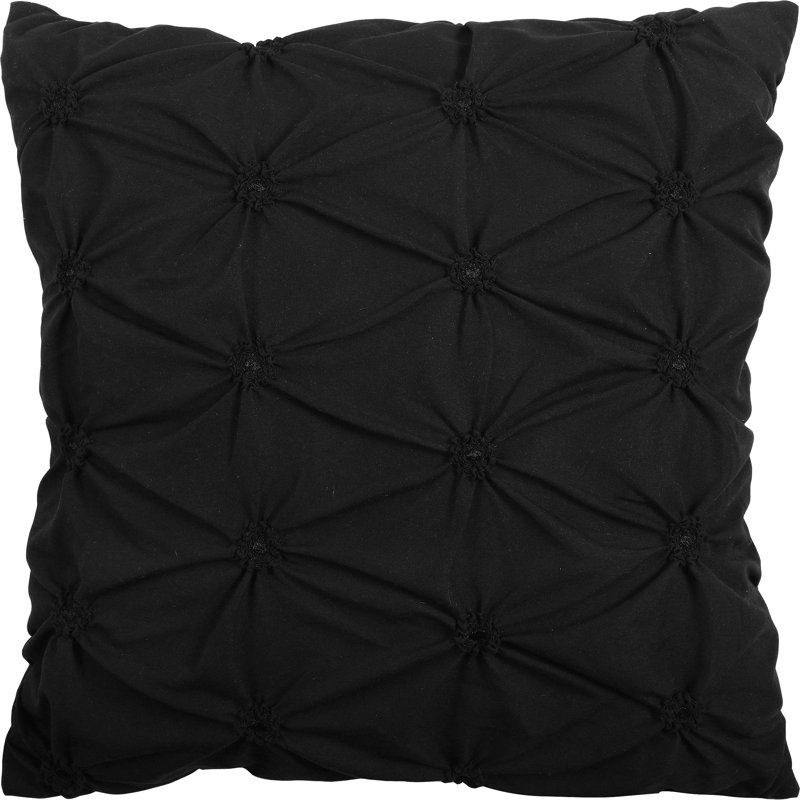 Queen Black and White Floral Jacquard Comforter Set