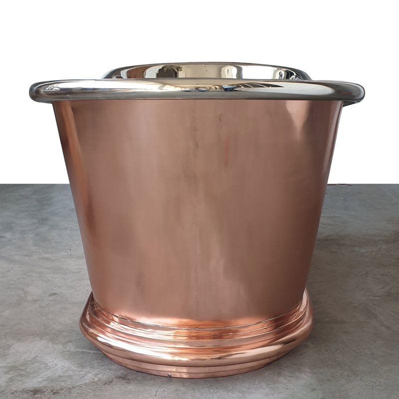 1778mm x 737mm Freestanding Soaking Copper Bathtub
