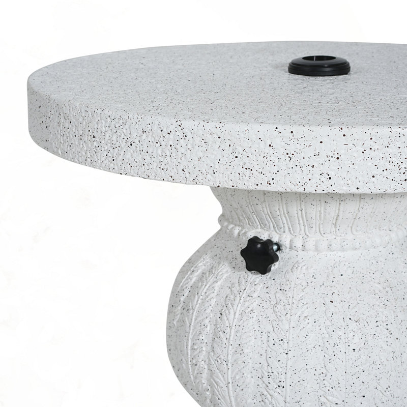 Base de parasol pour table d'appoint MGO, Marbre blanc 775 W