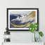 The Huge Wave by Katsushika Hokusai - Picture Frame Painting Print-55611514-55611517