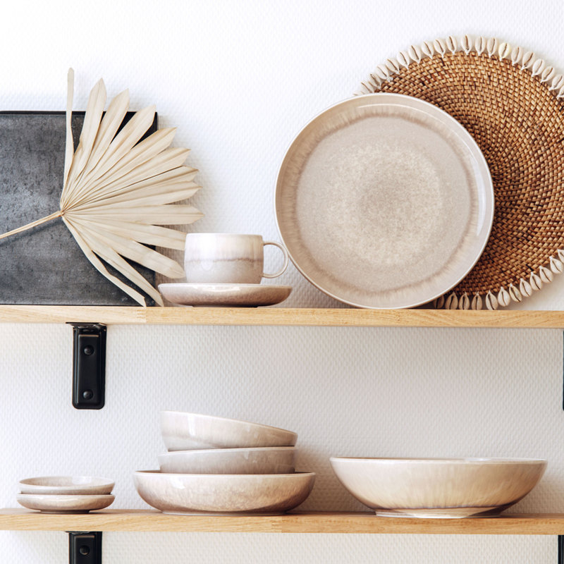 Perlemor Dinner Plate, Sand