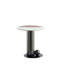 Ensemble de 2 tables de salon Laurel en acier inoxydable avec plateau en pierre frittée et table de bout