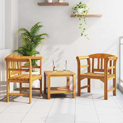  Banc avec finition à l'huile naturelle 26,97 po x 18,11 po x 32,48 po