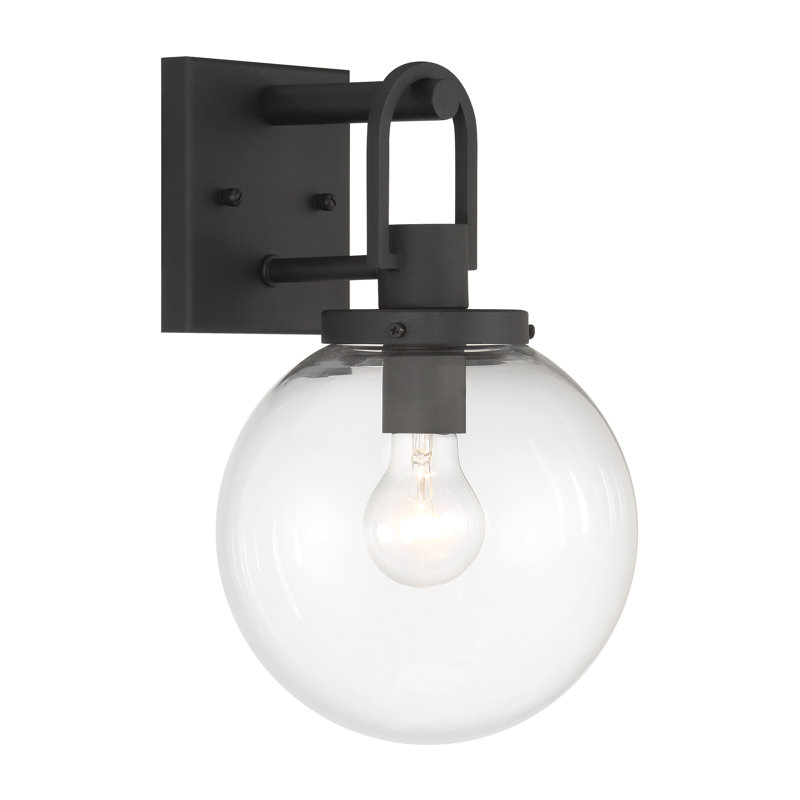 Wenston 1 - Light Outdoor Sconce, 4.23" H x 13" W x 8" D